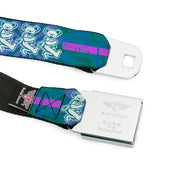 Grateful Dead Seatbelt Belt | Blue Swirl + Dancing Bears