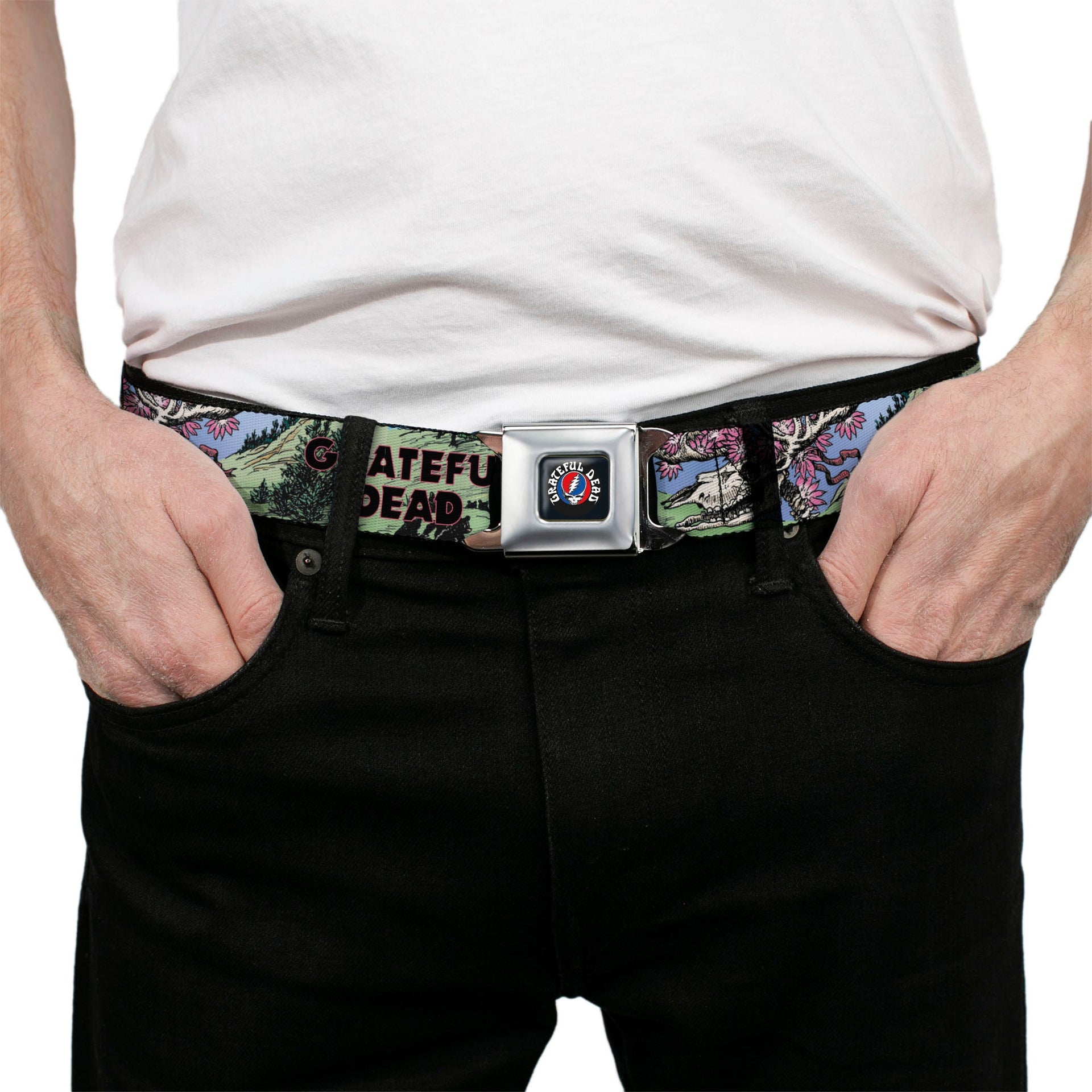 Grateful Dead Seatbelt Belt | Dave's Picks Vol. 9 Art