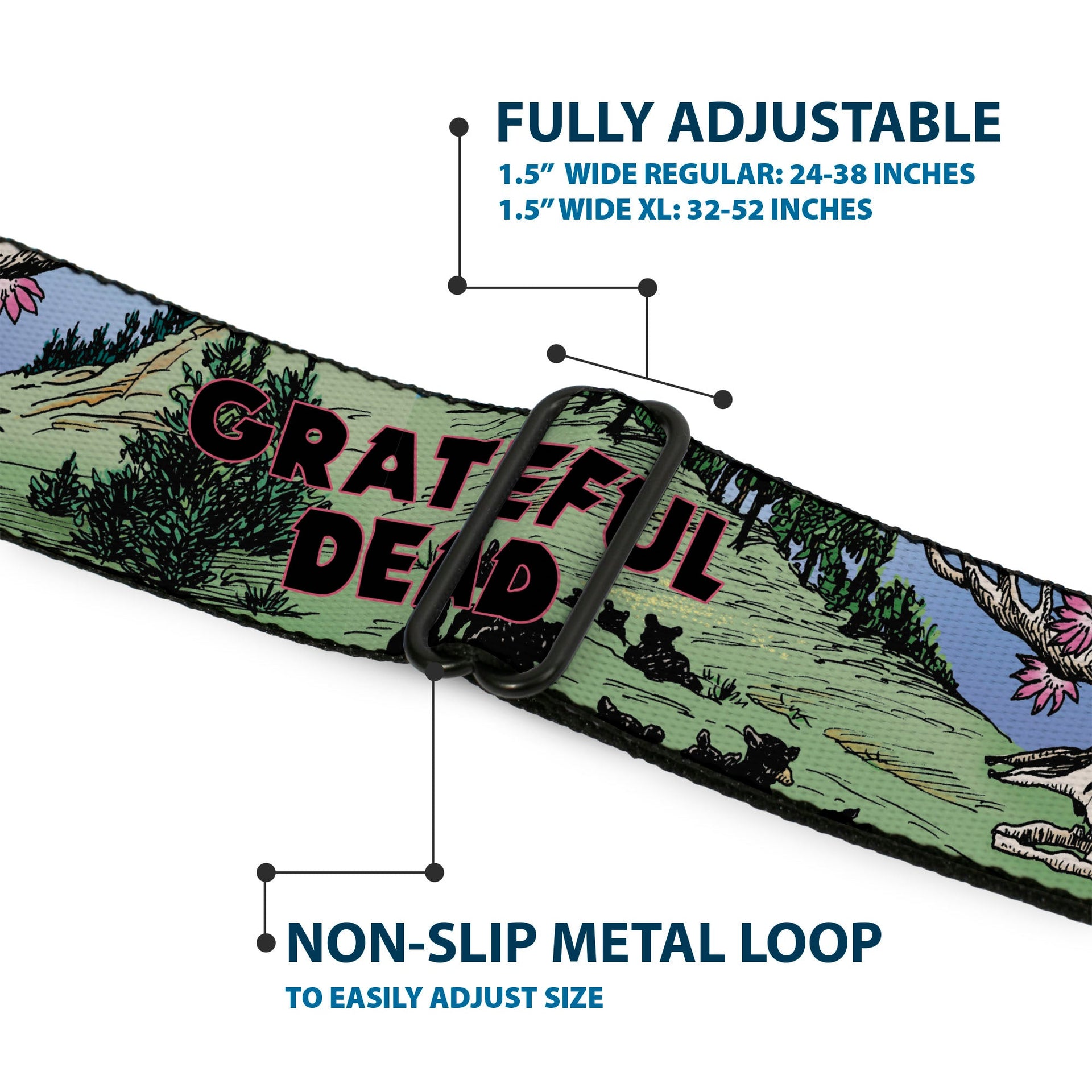 Grateful Dead Seatbelt Belt | Dave's Picks Vol. 9 Art