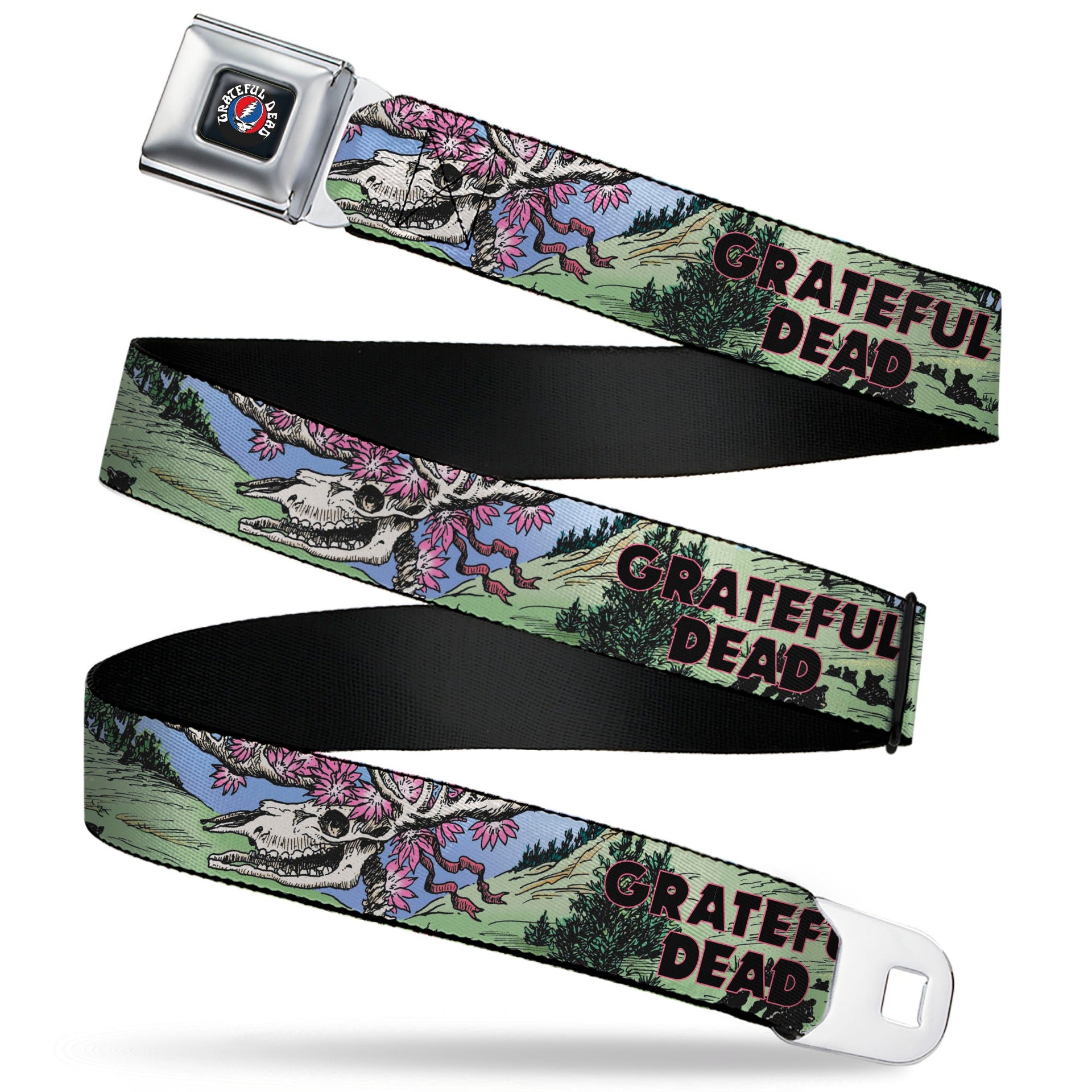 Grateful Dead Seatbelt Belt | Dave's Picks Vol. 9 Art