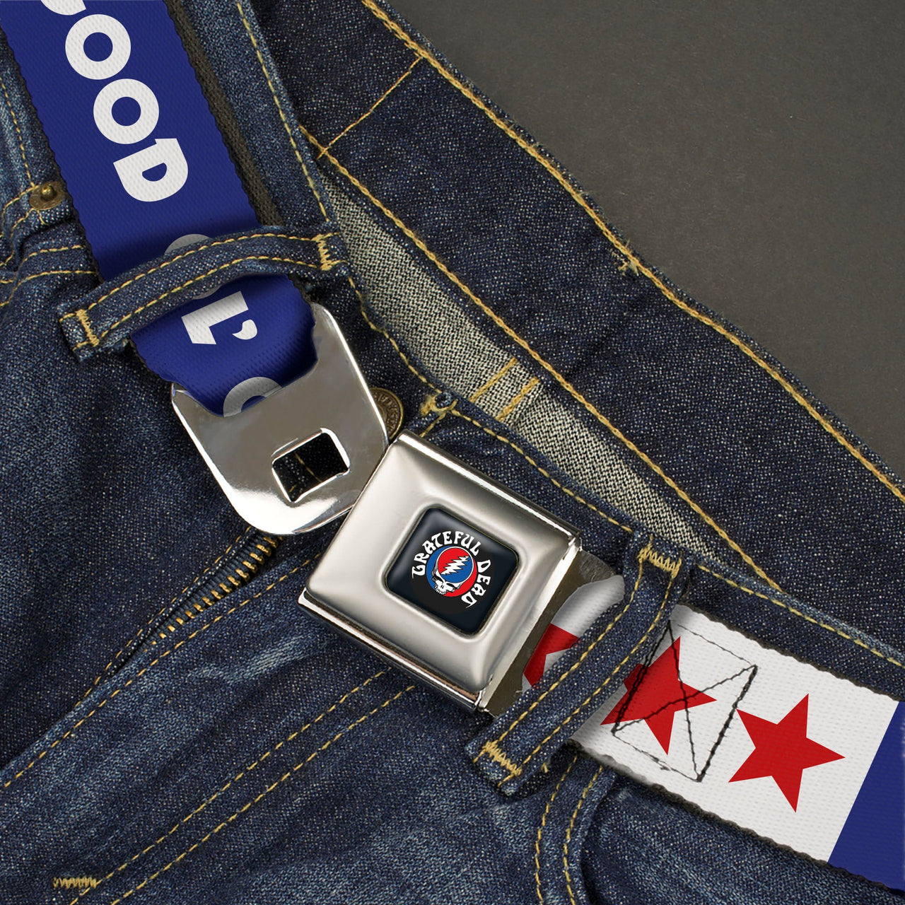 Grateful Dead Seatbelt Belt | "Good Ol' Grateful Dead"