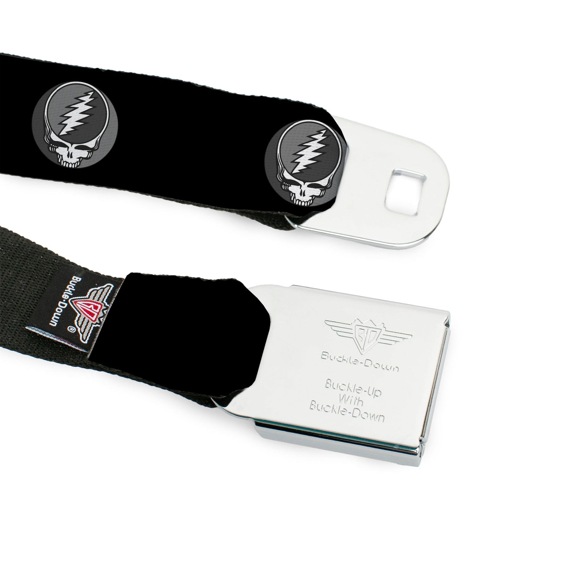 Grateful Dead Seatbelt Belt | Gray Steal Your Face
