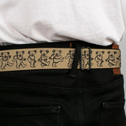 Grateful Dead Seatbelt Belt | Hemp/Black Dancing Bears