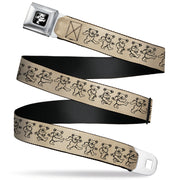 Grateful Dead Seatbelt Belt | Hemp/Black Dancing Bears