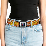 Grateful Dead Seatbelt Belt | Orange Sunshine Daydream