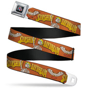 Grateful Dead Seatbelt Belt | Orange Sunshine Daydream