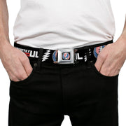 Grateful Dead Seatbelt Belt | Stars & Stripes + Text