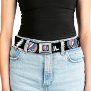 Grateful Dead Seatbelt Belt | Stars & Stripes + Text