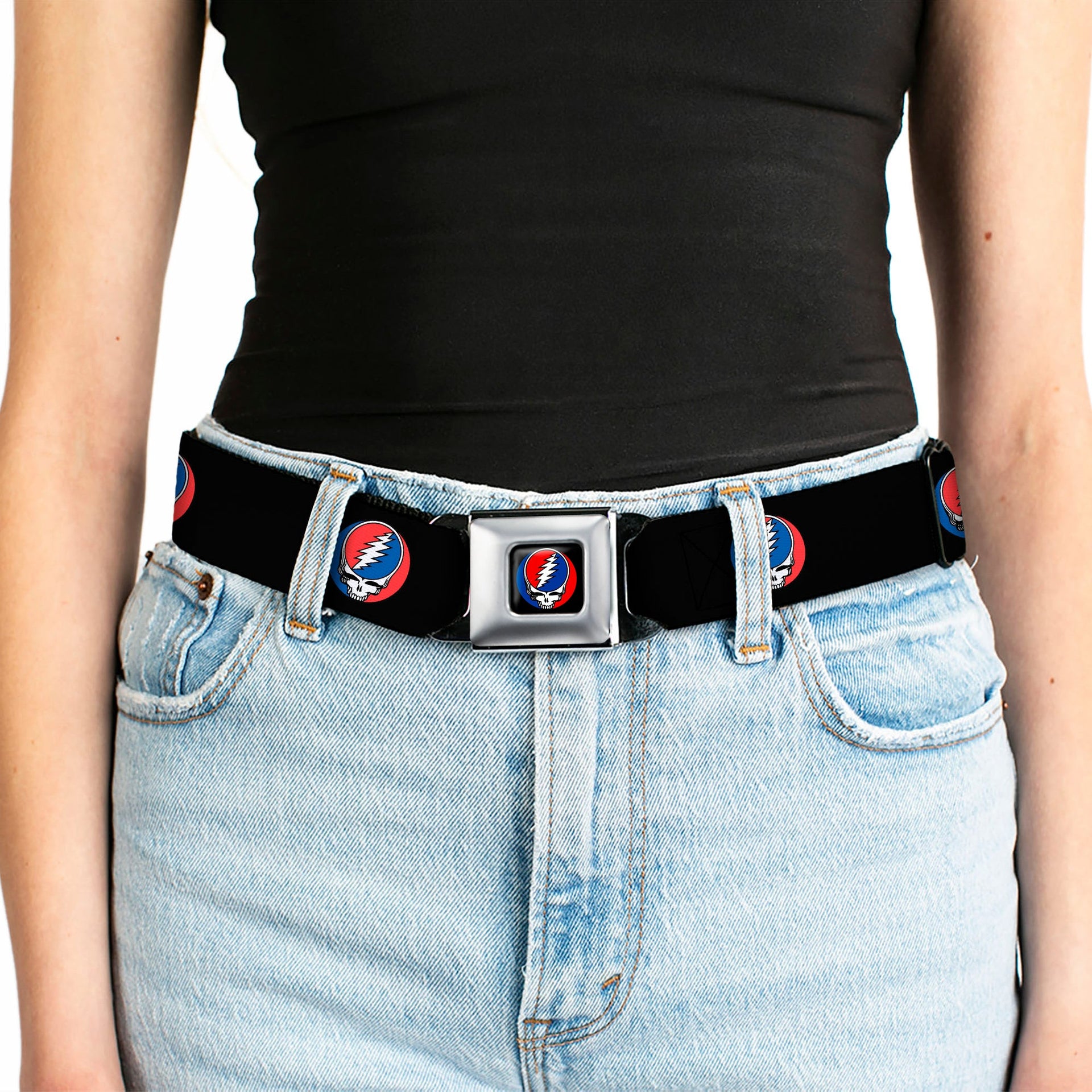 Grateful Dead Seatbelt Belt | Steal Your Face