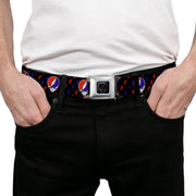 Grateful Dead Seatbelt Belt | Steal Your Face + Lightning Bolt