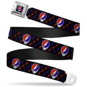 Grateful Dead Seatbelt Belt | Steal Your Face + Lightning Bolt