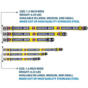 Grateful Dead Seatbelt Buckle Pet Collar | Blue/Yellow Text + Steal Your Face (Steal Your Face Buckle)
