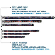 Grateful Dead Seatbelt Buckle Pet Collar | Dave's Picks Skeleton Art (Steal Your Face Buckle)