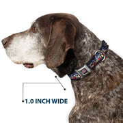 Grateful Dead Seatbelt Buckle Pet Collar | Dave's Picks Skeleton Art (Steal Your Face Buckle)