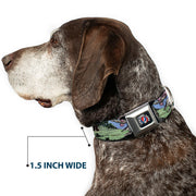 Grateful Dead Seatbelt Buckle Pet Collar | Dave's Picks Vol. 9 Art (Steal Your Face Buckle)