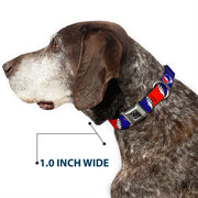 Grateful Dead Seatbelt Buckle Pet Collar | Steal Your Face + Large Lightning Bolt (Steal Your Face Buckle)