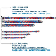 Grateful Dead Seatbelt Buckle Pet Collar | Steal Your Face Stacked (Steal Your Face Buckle)