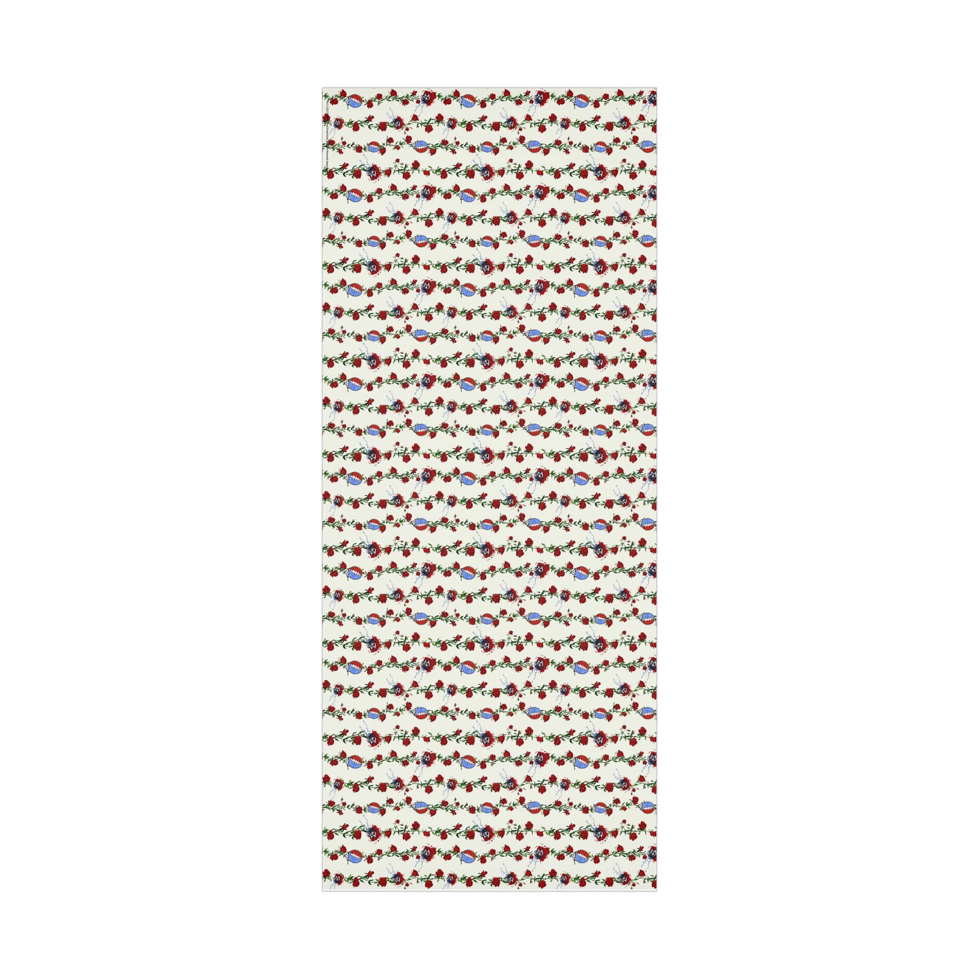 Grateful Dead Skull & Roses Gift Wrapping Paper