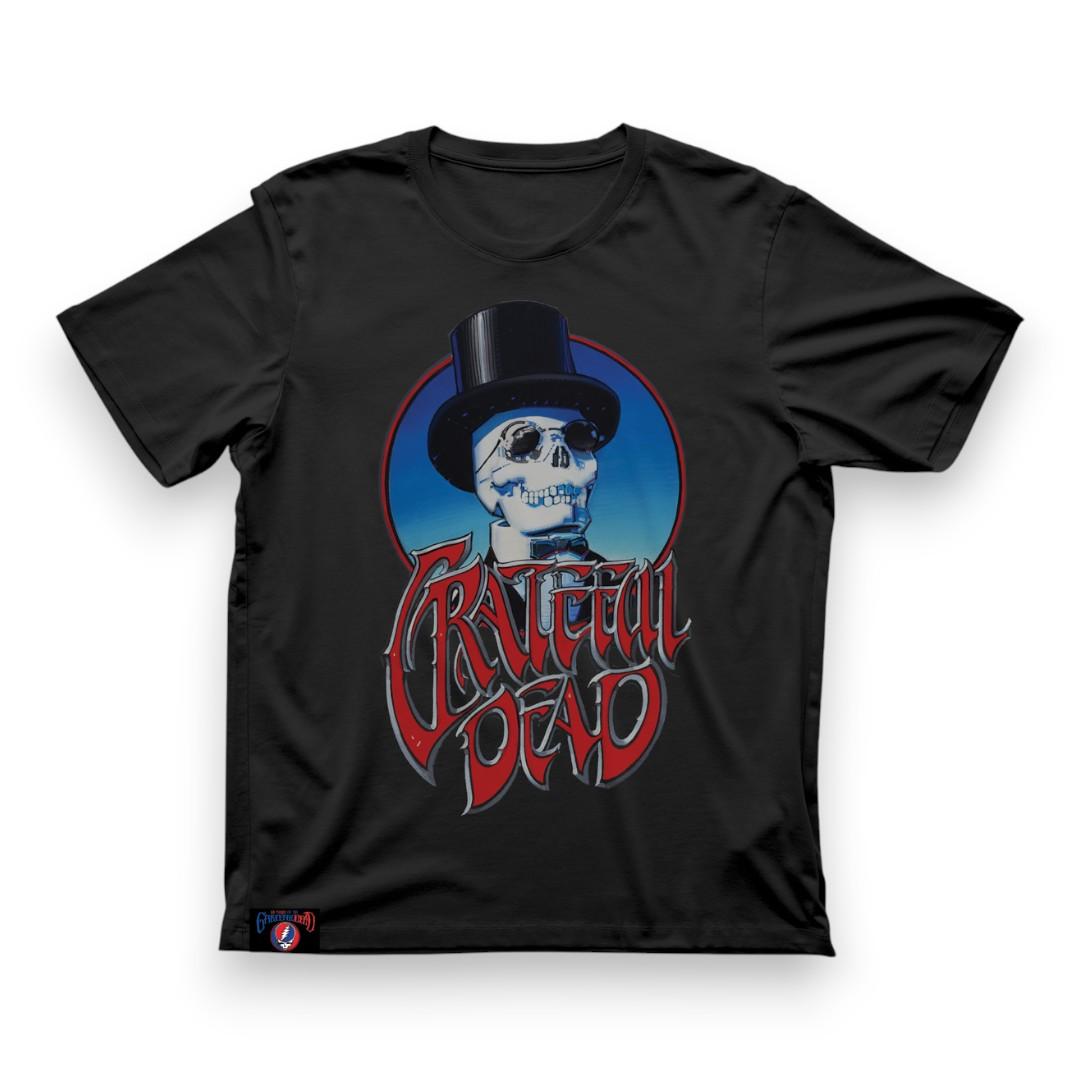 Grateful Dead Skull & Top Hat T-Shirt by Rick Griffin