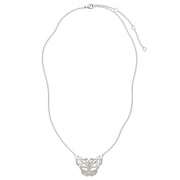 Grateful Dead Steal Your Face Butterfly Necklace | Silver