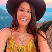 Grateful Dead Steal Your Face Butterfly Necklace | Silver