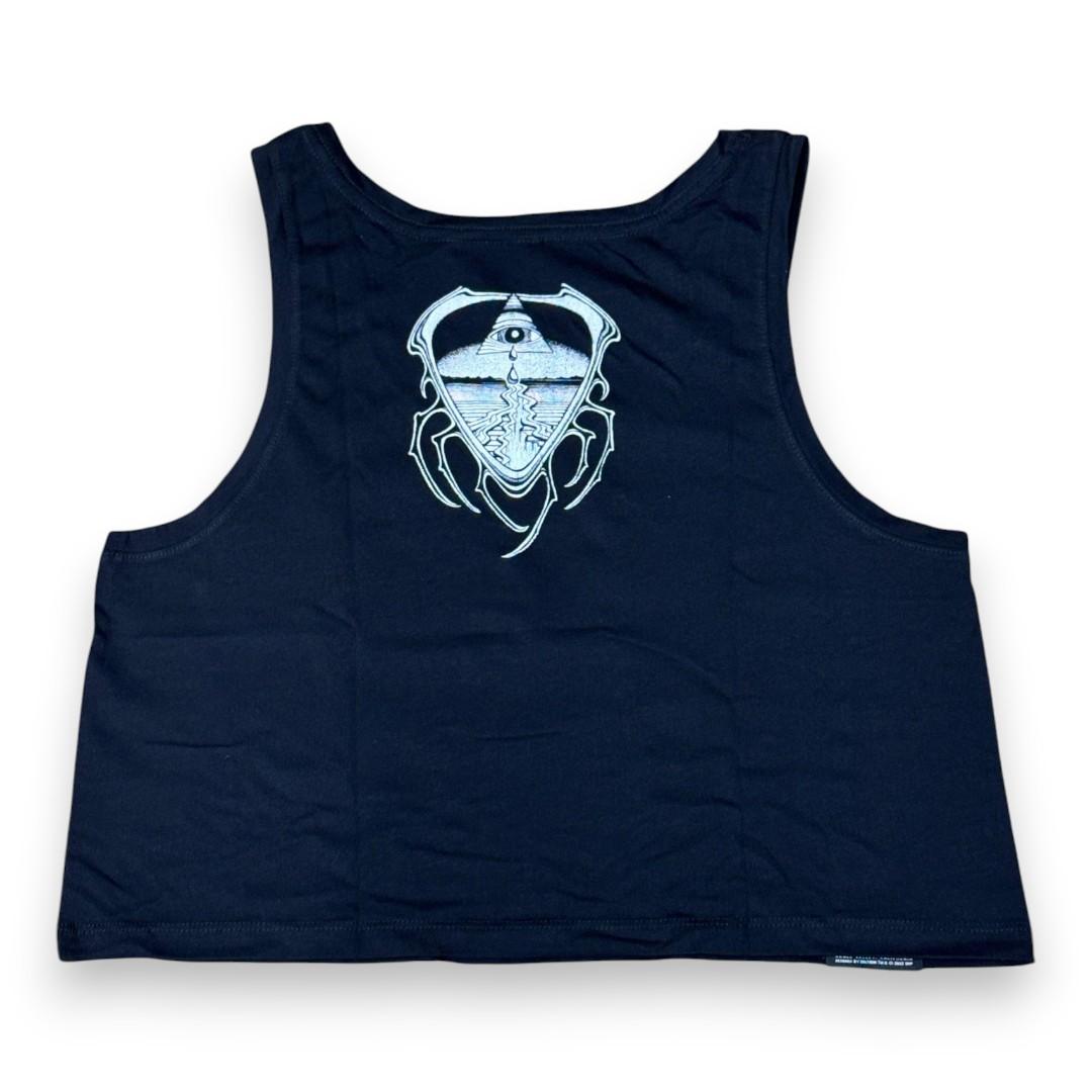 Grateful Dead Stealie Crop Tank Top by Rick Griffin - Back