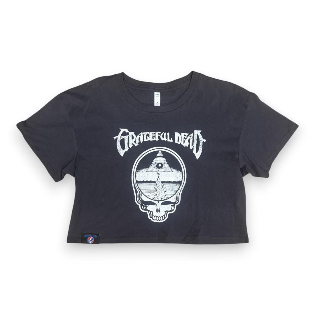 Grateful Dead Stealie Crop Top by Rick Griffin - Front