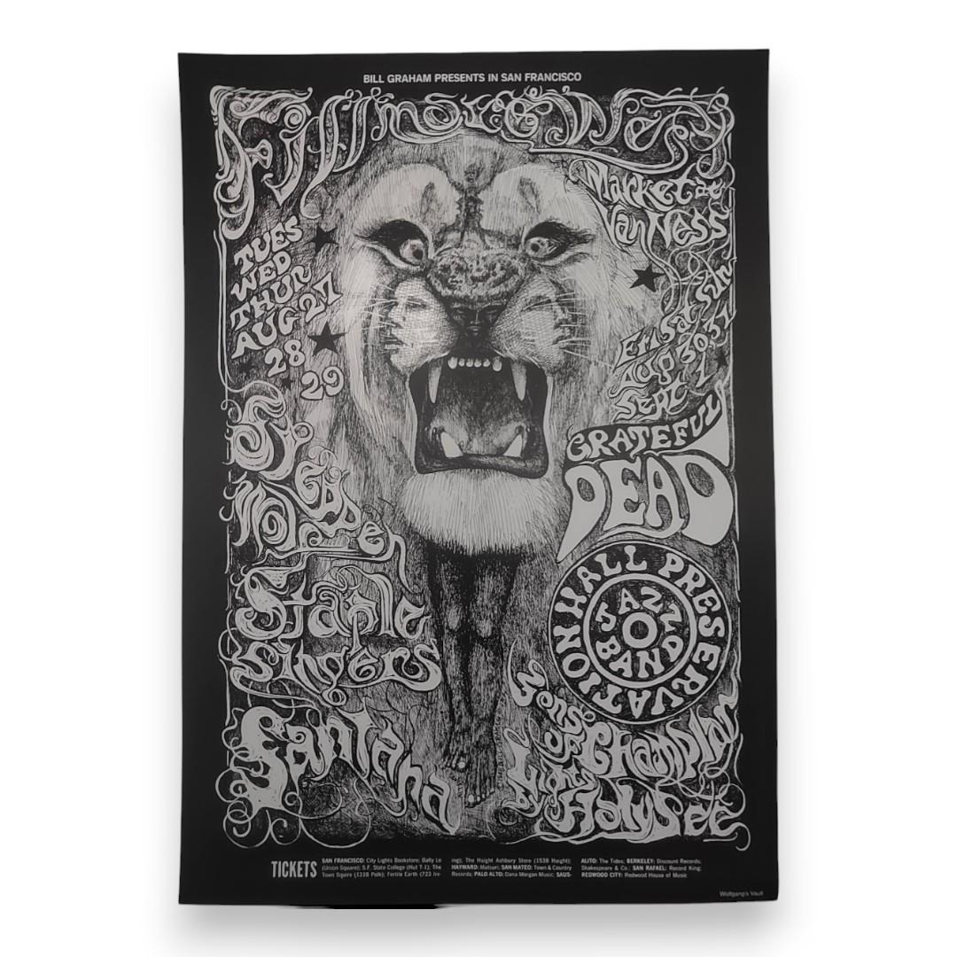 Grateful Dead, Steppenwolf, Santana – The Fillmore, San Francisco (Aug 27–29, 1968) by Lee Conklin