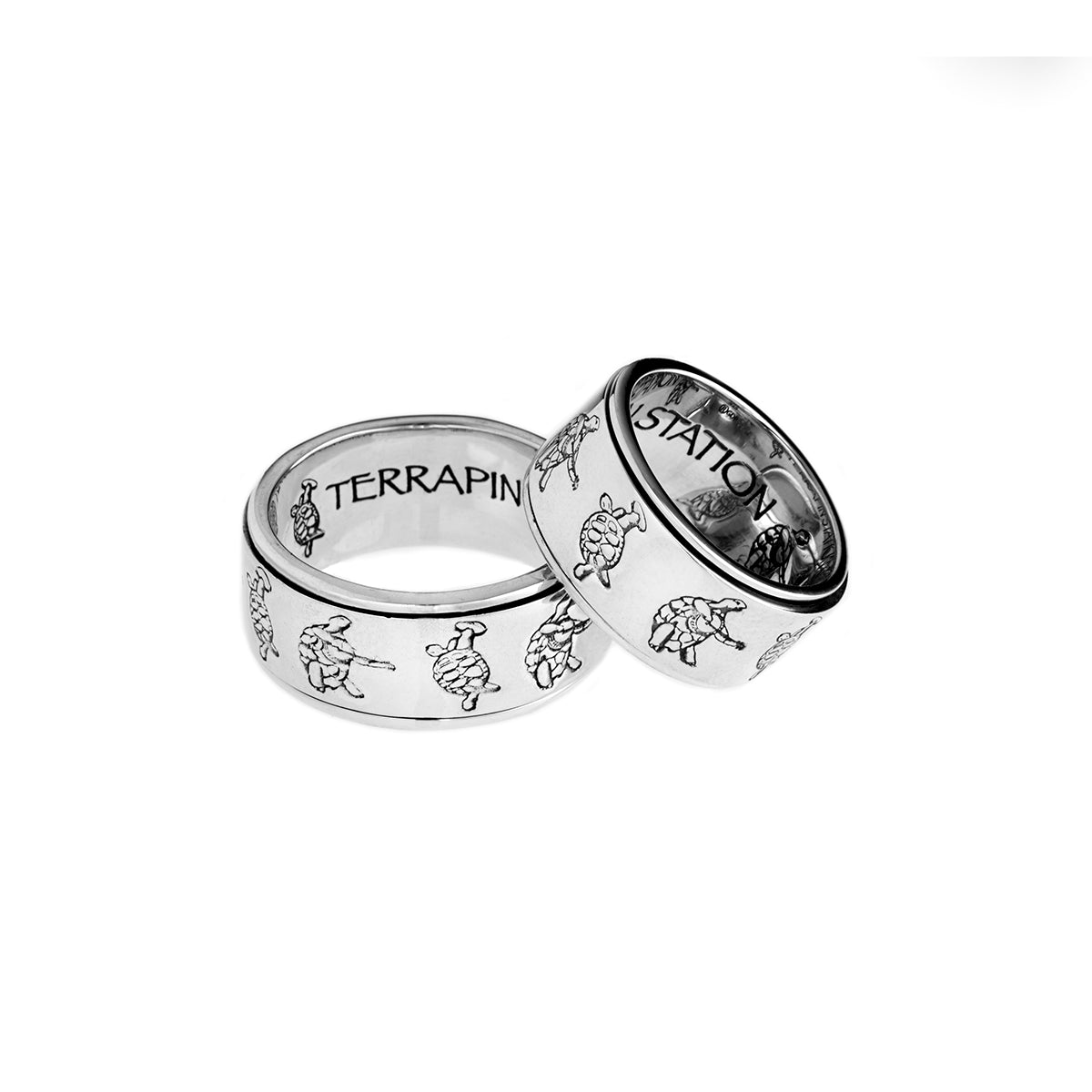 Grateful Dead Dancing Bear Sterling Silver Spinner Ring