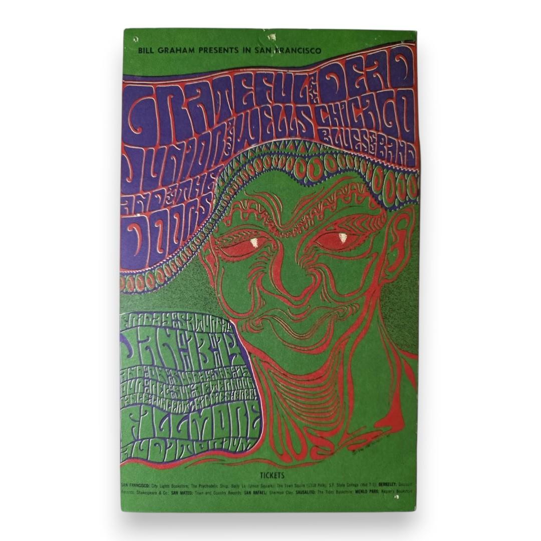 Grateful Dead, The Doors, Junior Wells & His Chicago Blues Band – The Fillmore, San Francisco (Jan 13, 1967) by Wes Wilson (Handbill)