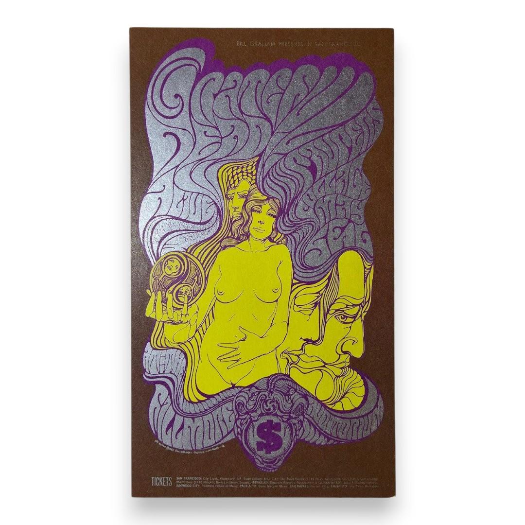 Grateful Dead, The Paupers, Collage, Alive – The Fillmore, San Francisco (May 5–6, 1967) by Wes Wilson (Postcard)