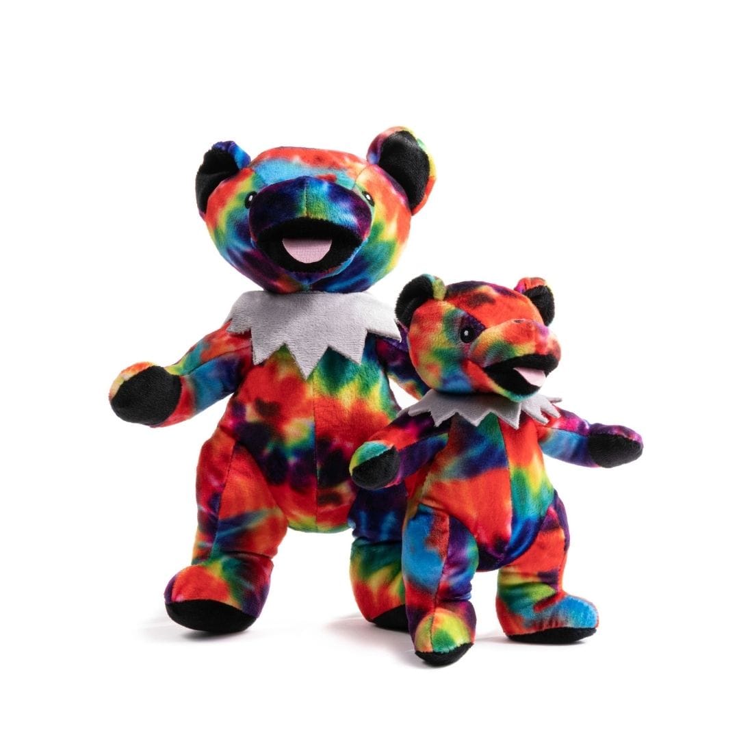 Grateful Dead Tie Dye Dancing Bear Dog Toy