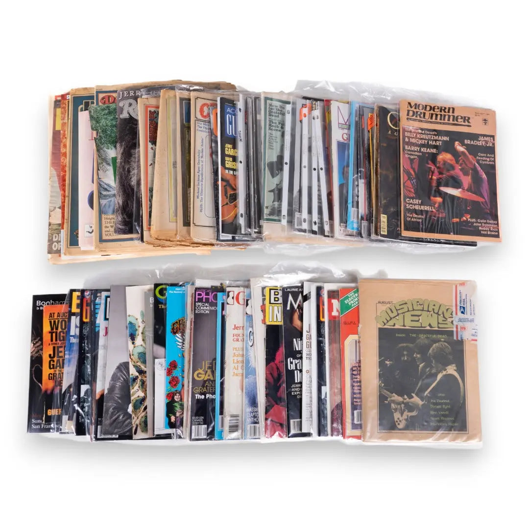 Grateful Dead Vintage Magazine Collection (Set of 65 Issues)