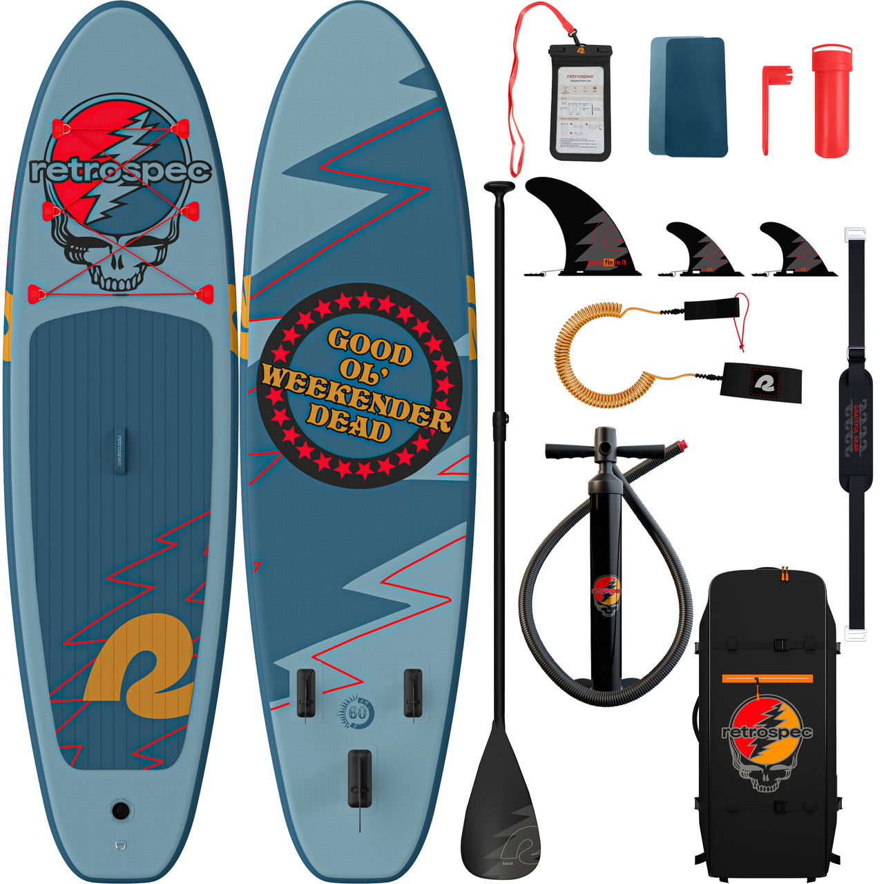 Grateful Dead Weekender Inflatable Stand Up Paddle Board (10’ 6”)