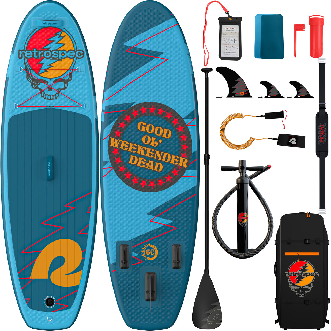 Grateful Dead Weekender Nano Kids’ Inflatable Stand Up Paddle Board (8’)