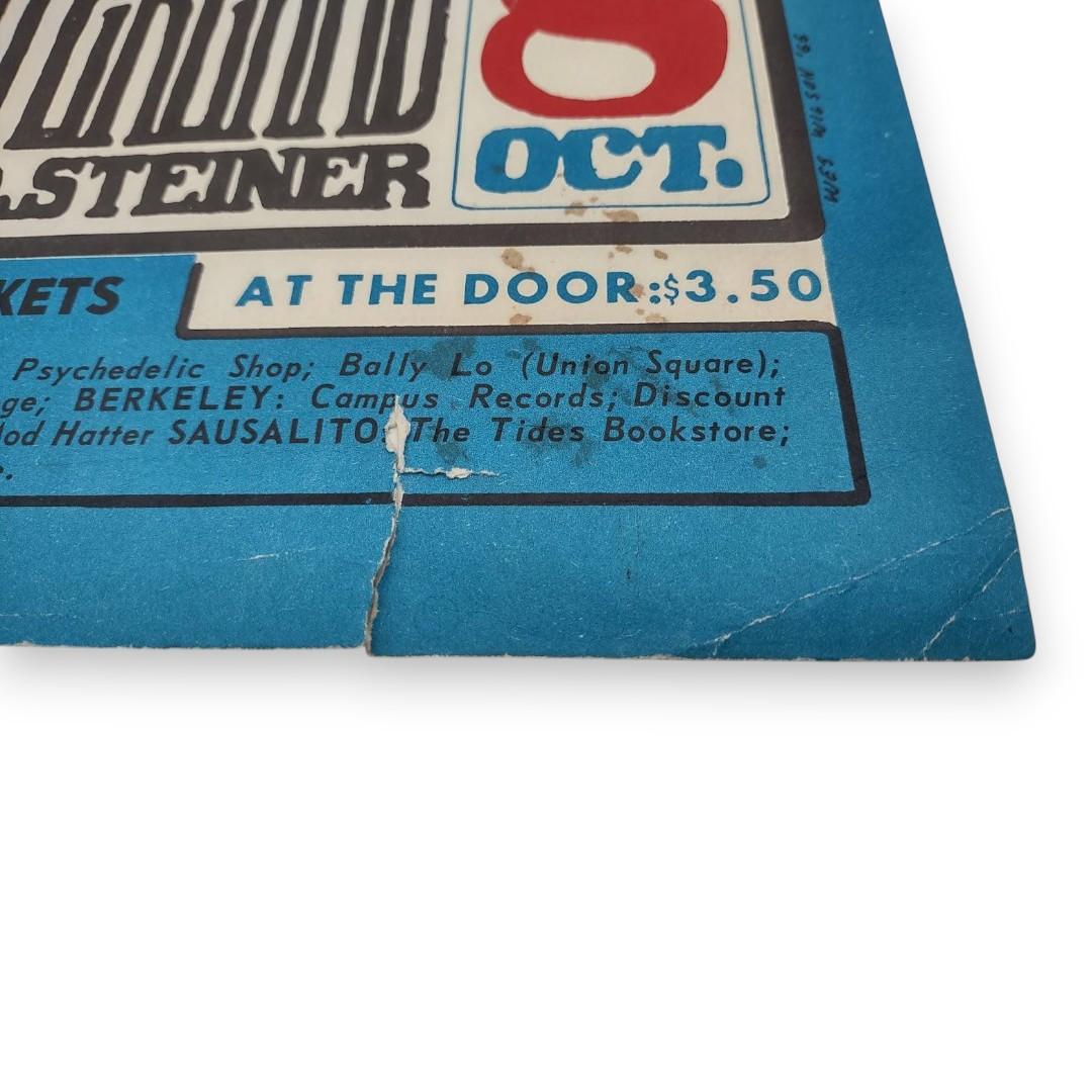 Grateful Dead – Winterland, San Francisco (Oct 7–8, 1966) by Wes Wilson (2nd Edition, Poor Condition)