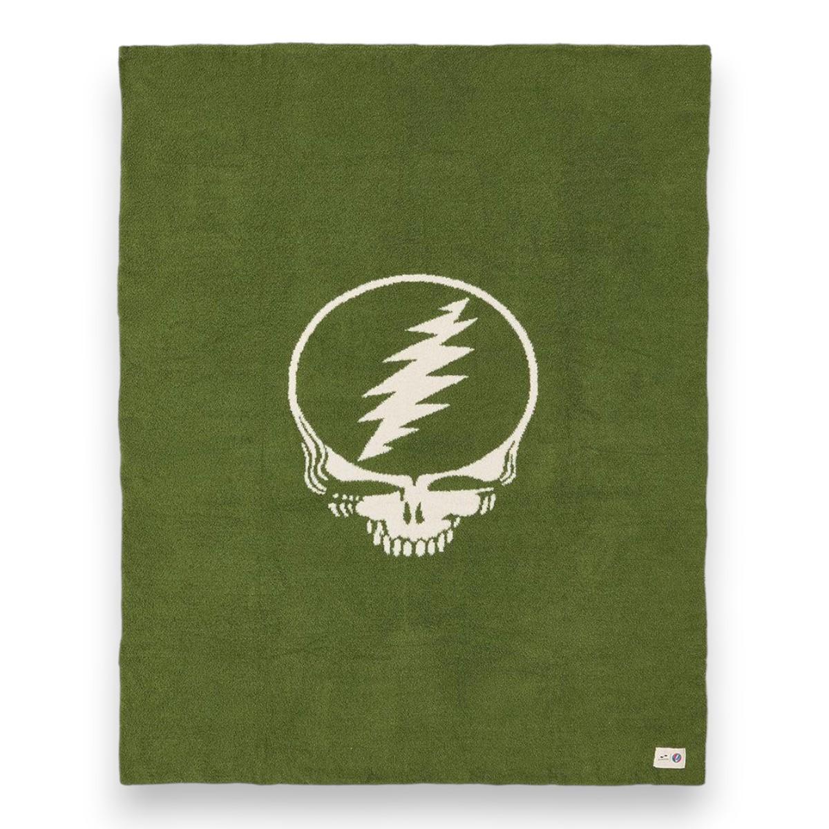 Grateful Shred Plush Knit Throw - Avo | Grateful Dead x Slowtide
