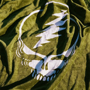 Grateful Shred Premium Woven Towel - Avocado | Grateful Dead x Slowtide - Back