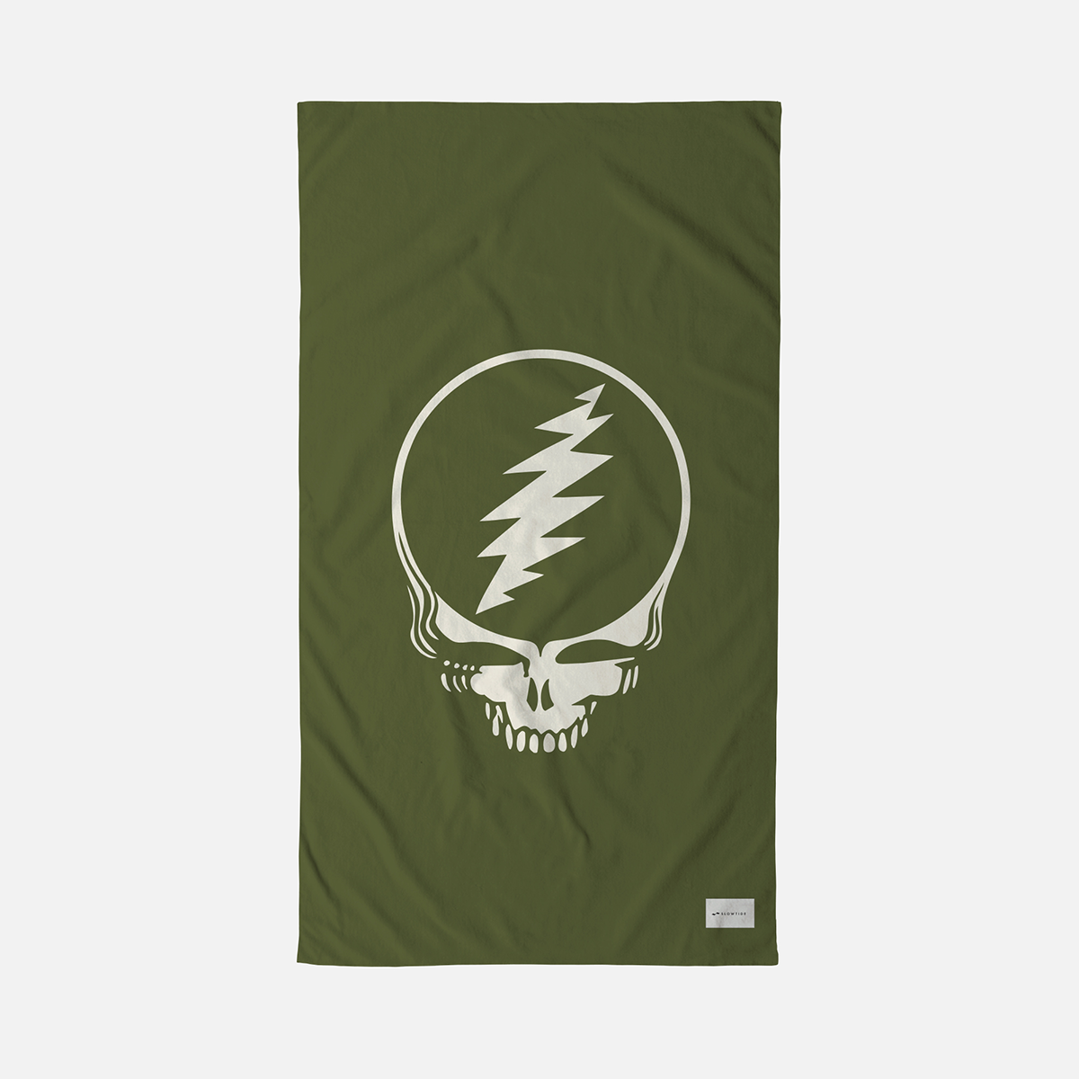 Grateful Shred Premium Woven Towel - Avocado | Grateful Dead x Slowtide - Front