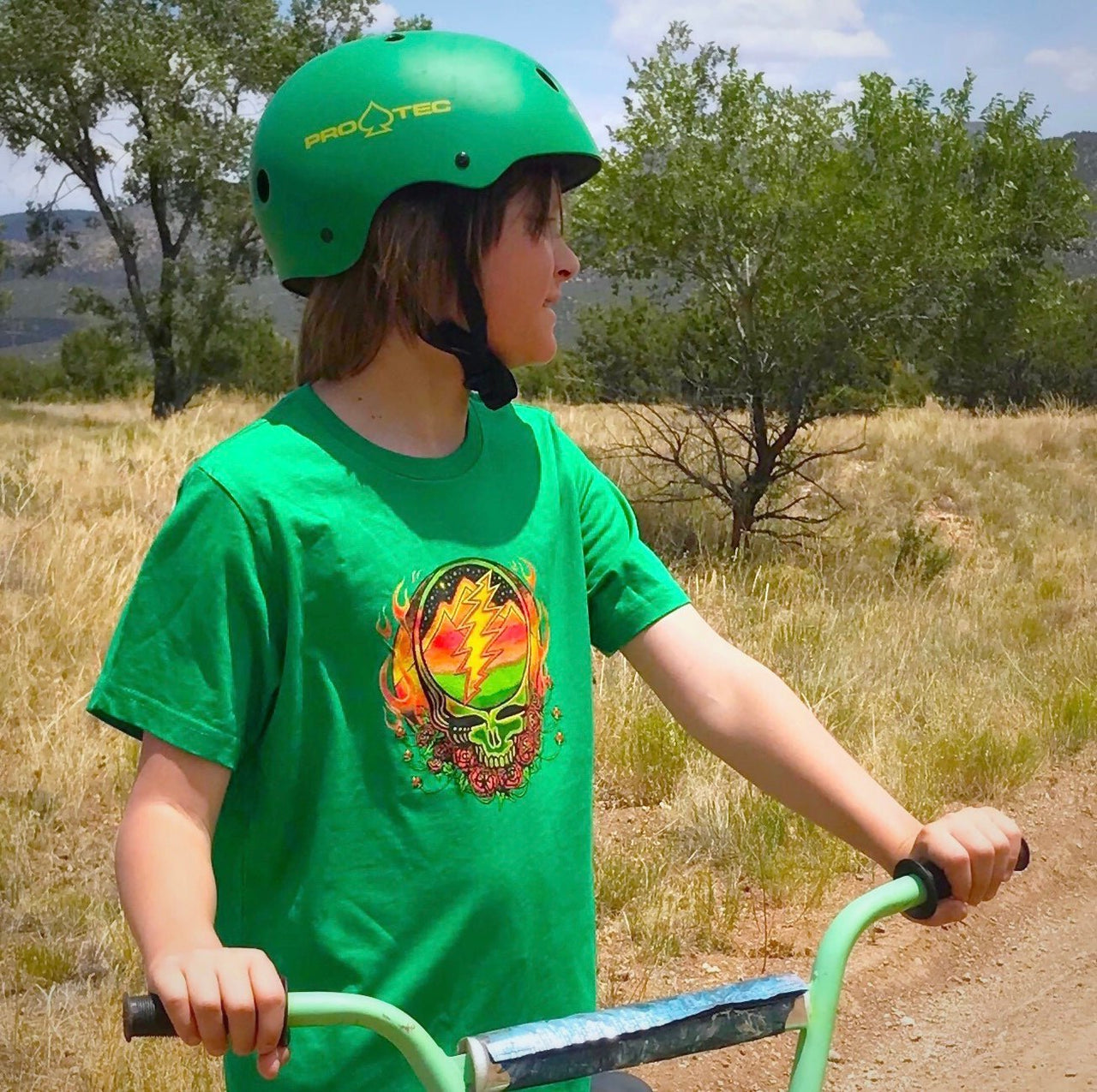 Grateful Dead Scarlet Fire Steal Your Face Youth T-Shirt Shirt