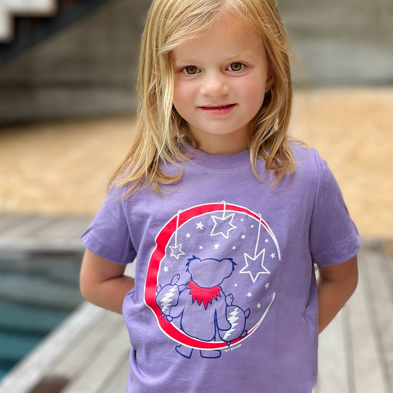 Grateful Dead Grateful Moon Toddler T-Shirt