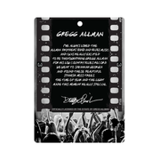 Gregg Allman Black T-Shirt (B&W) by Danny Clinch