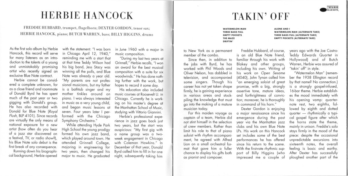 Herbie Hancock – Takin' Off (LP Vinyl)