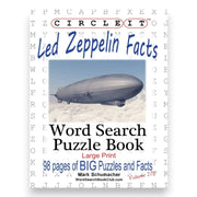 Circle It, Led Zeppelin Facts, Word Search, Puzzle Book (Paperback) Books by splitShops