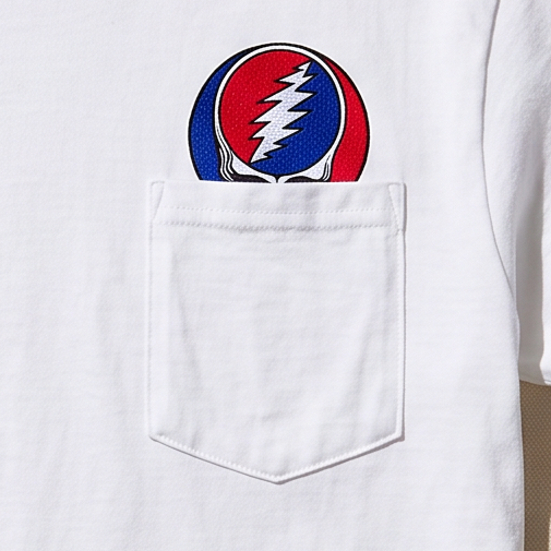 Grateful Dead Stealie Pocket T-Shirt - White