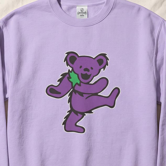 Grateful Dead Purple Bear Sweatshirt - Lavender
