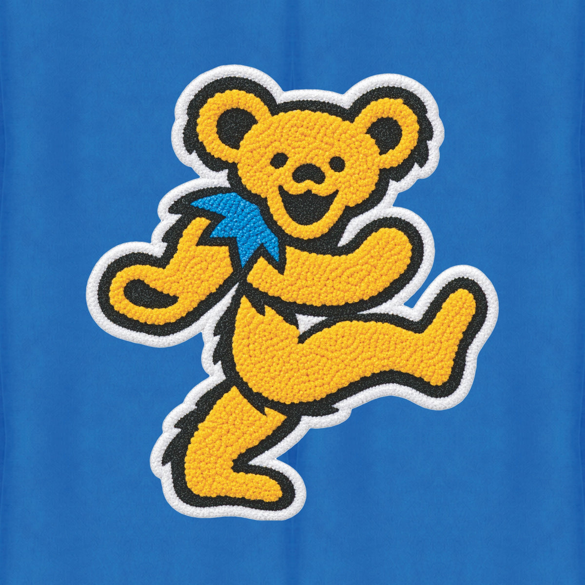 Grateful Dead Chenille Dancing Bear Hoodie - Royal