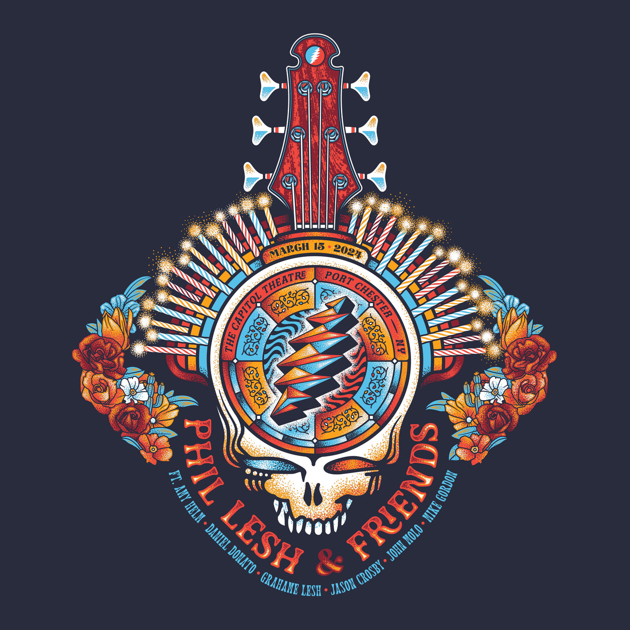 Phil Lesh & Friends ft. Mike Gordon | 84th Birthday T-Shirt | March 2024