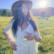 Grateful Dead Steal Your Prism Necklace | Silver Hiouchi Jewels / Rose & Bolt Grateful Dead Jewelry Necklace {{Shop name}}