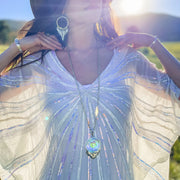 Grateful Dead Steal Your Prism Necklace | Silver Hiouchi Jewels / Rose & Bolt Grateful Dead Jewelry Necklace {{Shop name}}